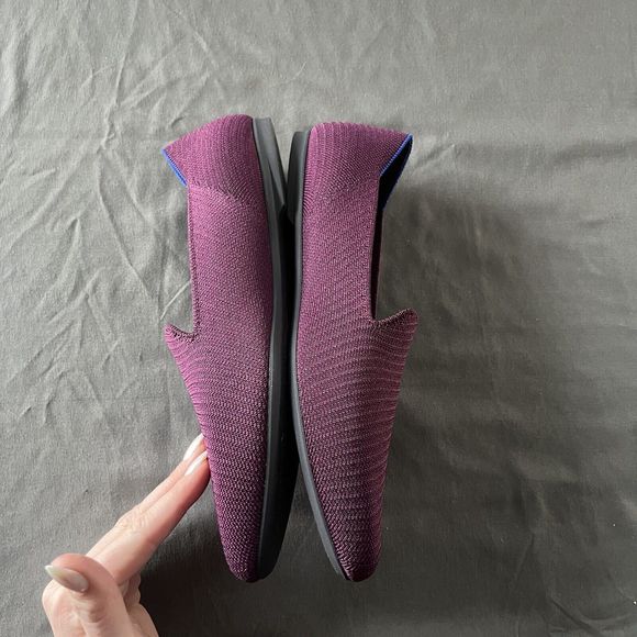 Rothy’s The Almond Loafer In Plum Twill - Picture 5 of 10